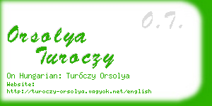orsolya turoczy business card